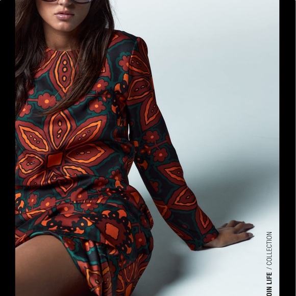 Zara printed midi dress - Picture 6 of 15